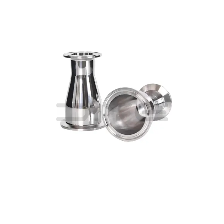 Réducteur concentrique à pince sanitaire en acier inoxydable