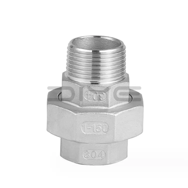 Unions filetées en acier inoxydable